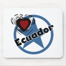 Heart Ecuador mousepads