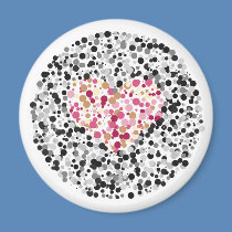 Heart Eye Test Magnet by Gilliand_Photo Heart Eye Test Magnet