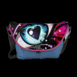 Heart Eyes For only you messenger bags