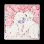 Heart fairy kitties magnet