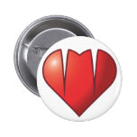 Heart Fangs Pins