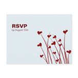 Heart Fields Sweetness Reply Card Postcard