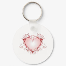 Heart Filigree keychains by knotth Heart Filigree keychains