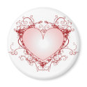 Heart Filigree magnets by knotth Heart Filigree magnets