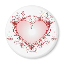 Heart Filigree magnets by knotth Heart Filigree magnets