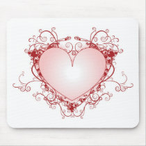 Heart Filigree Mouse Mat