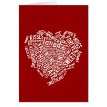Heart Filled Words Cards