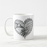 Heart Fire Doodle Coffee Mugs