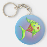 HEART FISH by SHARON SHARPE Keychains