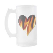 Heart Flames Firefighter Love Mug by bonfire46 Heart Flames Firefighter Love Mug