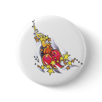 heart flames star buttons