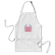 HEART FLOWER APRON PINK
