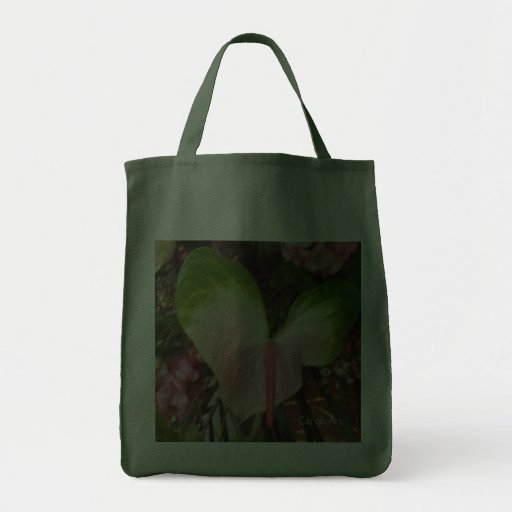 Heart Flower Grocery/Wine Tote Tote Bag