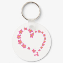 Heart Flower Key Chain keychains by hazengraphics Heart Flower Key Chain keychains