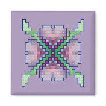 Heart Flower Magnet by ingasi Heart Flower Magnet