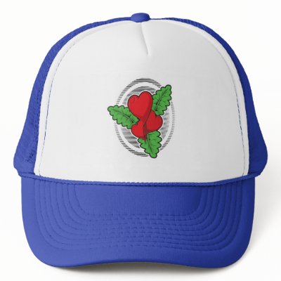 Heart Flower Tattoo Design Mesh Hat by doonidesigns