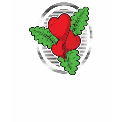 Heart Flower Tattoo Design Tshirt by doonidesigns