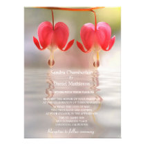 Heart Flower Wedding Invitations invitations
