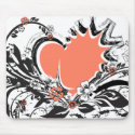 heart&flowers mousepads