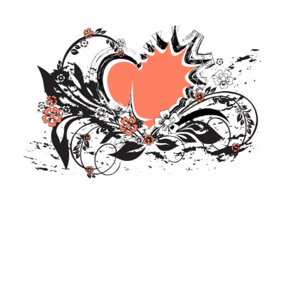 heart&flowers tee shirts by VioDeSign