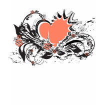 heart&flowers t-shirts by VioDeSign heart&flowers t-shirts