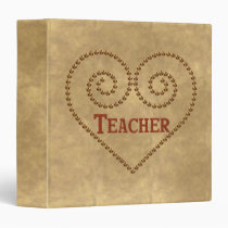 Heart For Teacher binders
