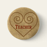 Heart For Teacher Pin