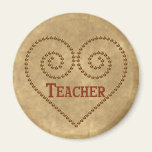 Heart For Teacher Fridge Magnet