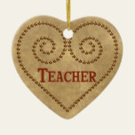 Heart For Teacher Ornament