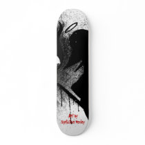 Heart for the Saints skateboard