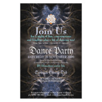 Heart Fractal Web Invitation Event Flyer stationery by Paperstation Heart Fractal Web Invitation Event Flyer stationery