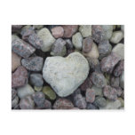 Heart from stone postcards