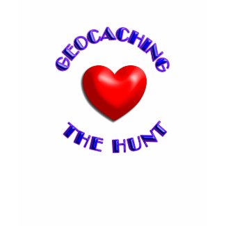 Heart geocaching heart the hunt shirt