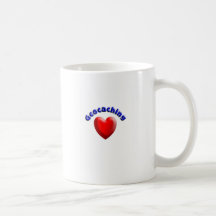 Heart geocaching mugs