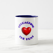 Heart geocaching ... the hunt mugs