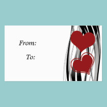 Heart Gift Tag business cards