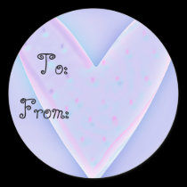 heart gift tag stickers