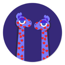 HEART GIRAFFES Stickers by kooky HEART GIRAFFES Stickers