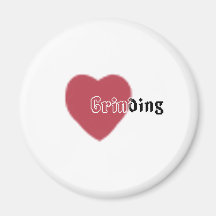 Heart Grinding Refrigerator Magnet