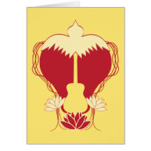 Heart Guitar Spirit Cards