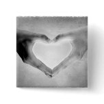 Heart Hands B&W Photo Pin