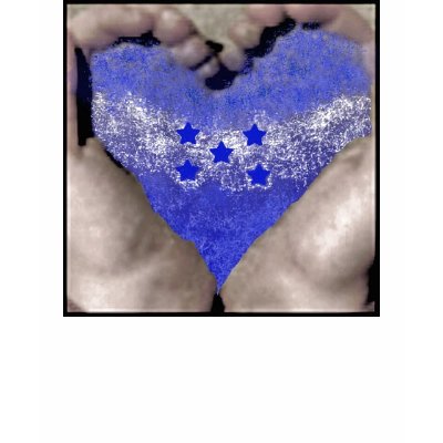 Heart Hands with Honduras water Flag Tshirt by JessicaShamburger