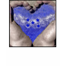 Heart Hands with Honduras water Flag t-shirts by JessicaShamburger Heart Hands with Honduras water Flag t-shirts