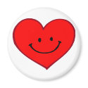 Heart (Happy Face) magnets by TeeZazzle Heart (Happy Face) magnets