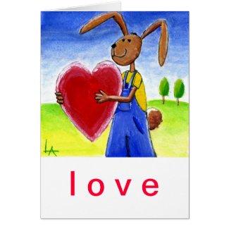 Heart Hare Card