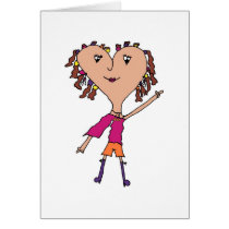 Heart Head Kid cards