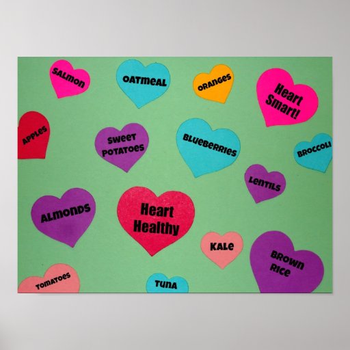 Heart Healthy Valentine's Day Posters | Zazzle