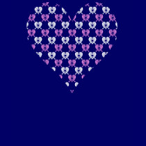 heart heart butterfly Tee t-shirts