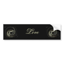 Heart, Heart, Love bumper stickers