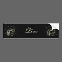 Heart, Heart, Love, fractal, valentine bumper stickers